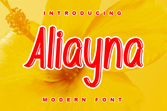 Aliyana: The Natural Display Font for Streamlined Creative Workflows