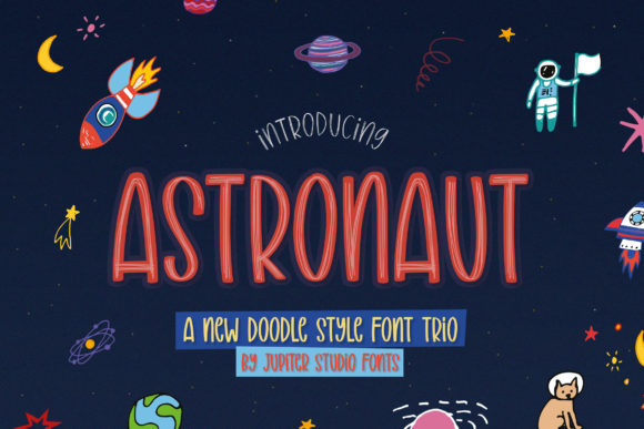 Astronaut Trio: The Fun Display Font for Bold Projects