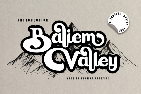 Baliem Valley: A Cool, Retro Display Font for Your Next Project