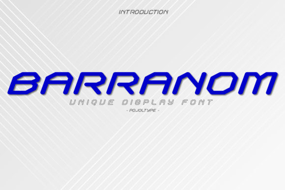 Barranom: The Unique Display Font for Spectacular Designs