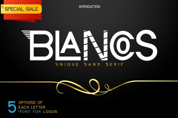 Blancos: A Modern Display Font for Distinctive Visual Communication
