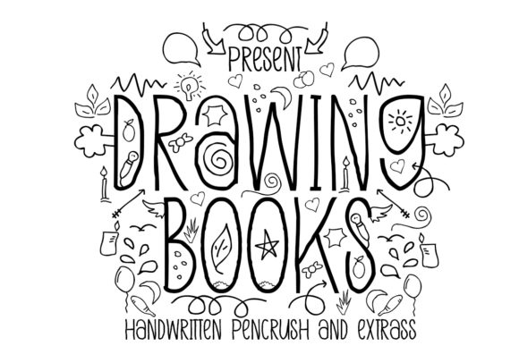 Drawing Books: A Charming Display Font for Authentic Design