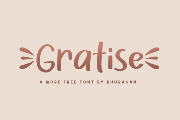 Gratise: The Modern Display Font for Bold Creative Projects