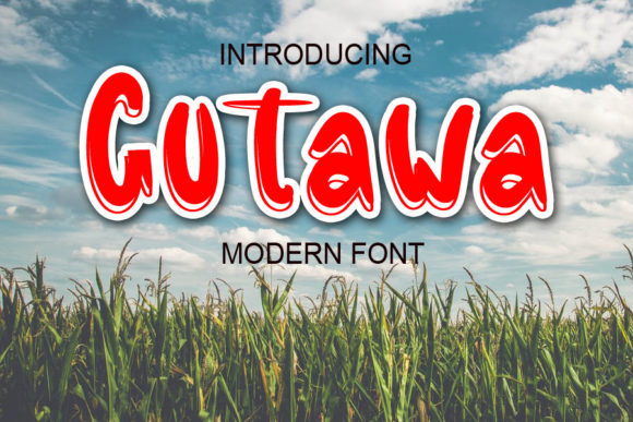 Gutawa: The Bold Display Font That Commands Attention