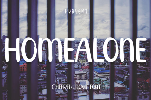 Homealone: The Friendly Display Font for Modern Design