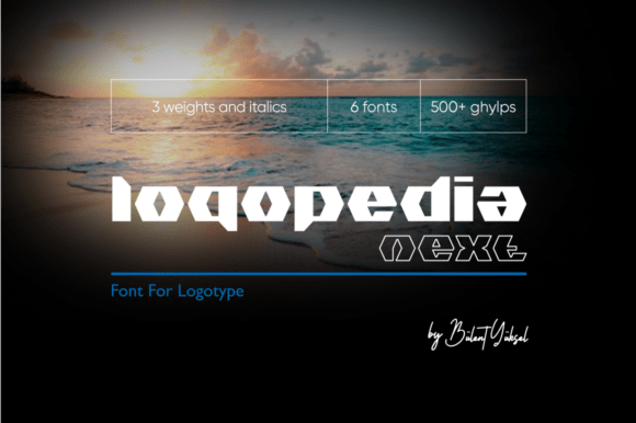 Logopedia Next: A Geometric Display Font for Abstract Design Concepts