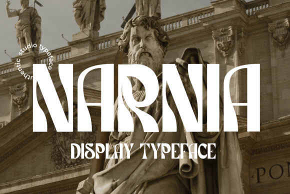 Narnia: The Bold, Psychedelic Display Font for Creative Projects