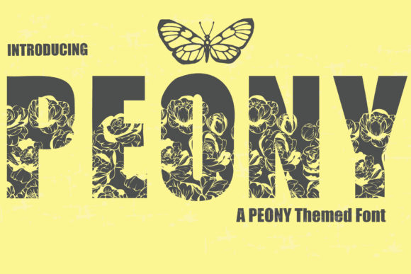 Peony: The Bold Font for Modern Creatives
