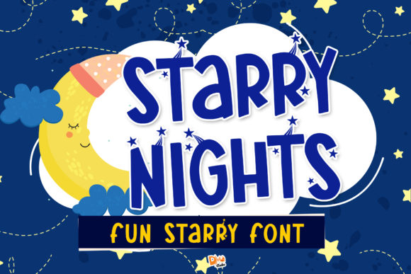 Starry Nights: How a Fun and Cool Display Font Can Elevate Your Creative Projects