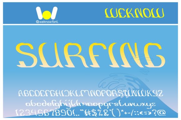 Surfing: The Ultimate Display Font for Bold and Playful Designs