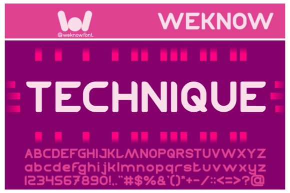 Technique: A Fun and Cool Display Font for Every Creative Project