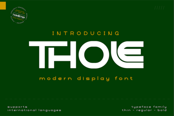 Thole: Redefining Visual Impact with a Futuristic Display Typeface